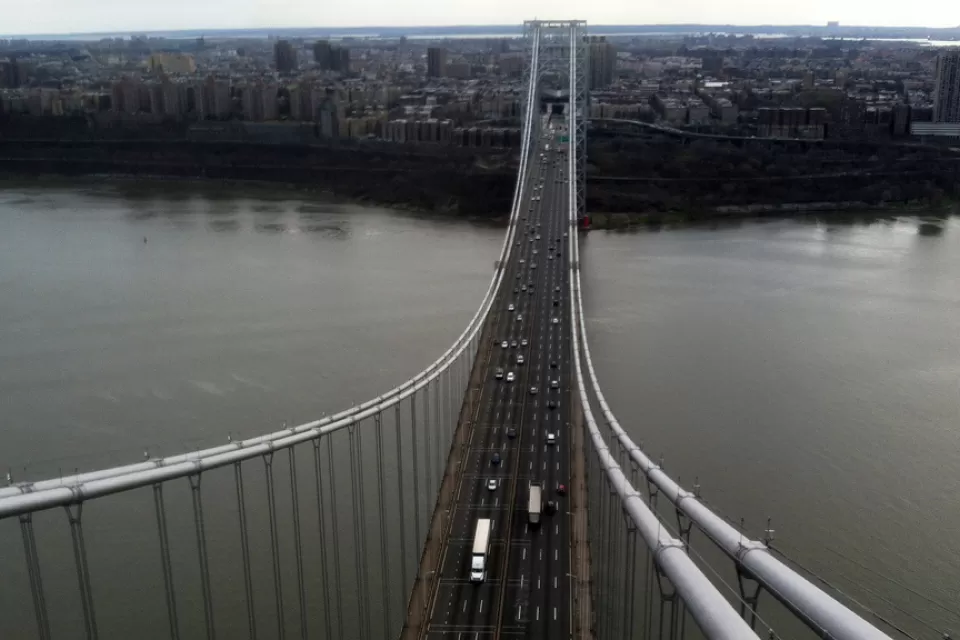Birds Eye View of the George Washington Bridge